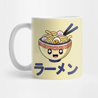 Cute Ramen Bowl - Kawaii ラーメン Blue Mug